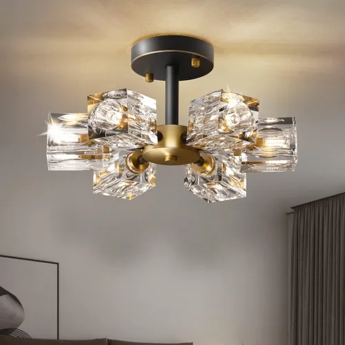 Vista 11 de Modernas luces de cristal para tocador, accesorios de luz para tocador de baño de 3 luces, luces de baño negras y doradas sobre espejo, apliques