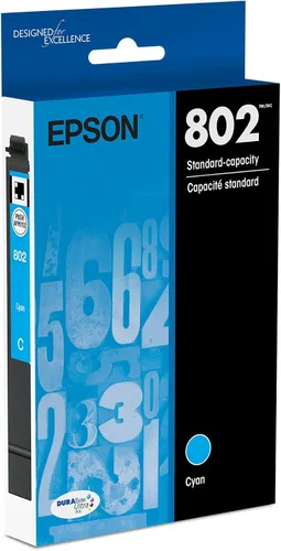 Vista 10 de EPSON 802 DURABrite Ultra Ink Cartucho negro de alta capacidad (T802XL120-S) funciona con WorkForce Pro WF-4720, WF-4730, WF-4734, WF-4740