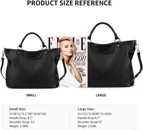 Vista 3 de Bolso Kattee, para mujer, de cuero suave, 3 formas de llevarlo, mochila, bolso y bolsa de mano