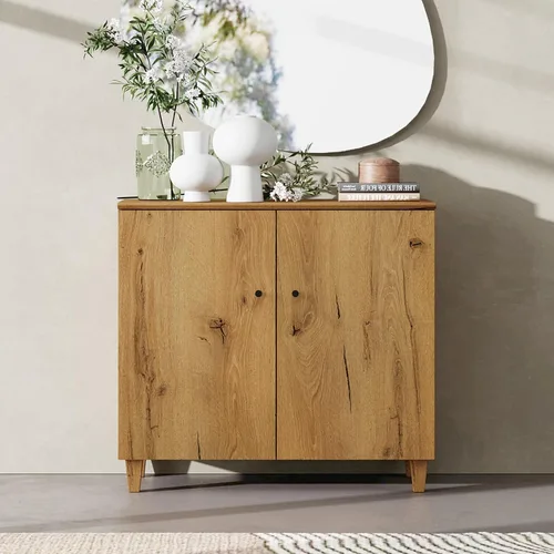 Vista 15 de WAMPAT Cómoda pequeña para dormitorio, cómoda de madera moderna de 35.4 pulgadas para armario organizador de almacenamiento con 3 compartimentos