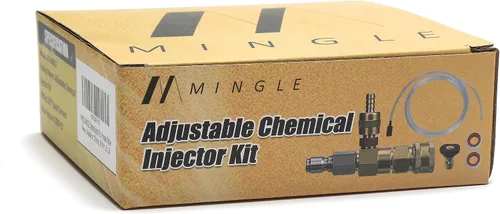 Vista 5 de M MINGLE Kit de inyector químico ajustable para lavadora a presión, inyector de jabón, conector rápido de 3/8 pulgadas