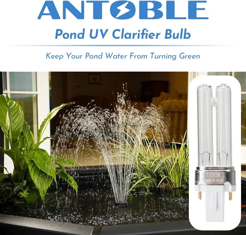 Vista 7 de ANTOBLE Lámpara de repuesto UVC de 5 W, filtro de estanque, compatible con bomba y filtro de estanque 5 en 1 Pennington Aquagarden Inpond 5 en 1
