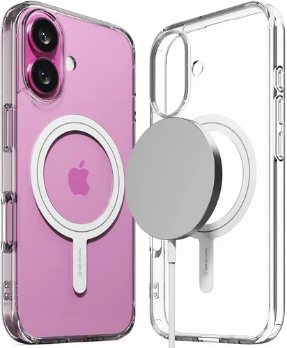 Vista 15 de Sinjimoru Funda para iPhone a prueba de golpes con MagSafe, PC y TPU Funda transparente para iPhone Funda para iPhone para Magsafe. M-Airclo