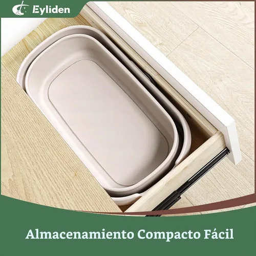 Vista 4 de Eyliden Cubo plegable, para limpieza de trapeador, camping, portón trasero