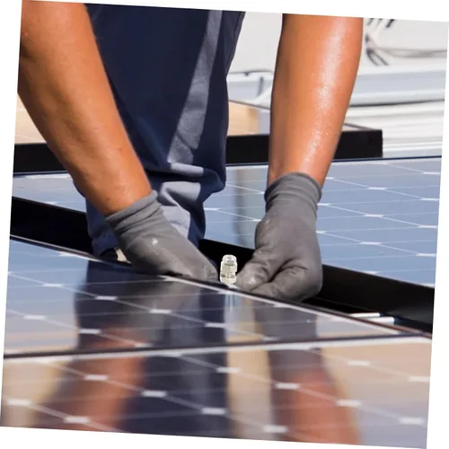 Vista 3 de GANAZONO 4 unids protección conexión a tierra cable de tierra panel solar montaje en tierra panel solar clip fotovoltaico