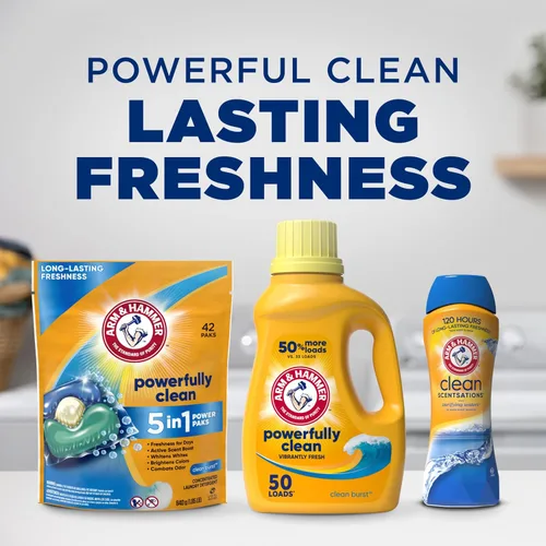 Vista 11 de Arm & Hammer Scentsationse limpio en lavado olor booster - prado limpio, 24 oz