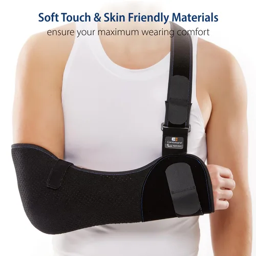 Vista 3 de Comforband Duluxe - Cabestrillo para hombro con eslinga ajustable para el brazo – Cabestrillo médico con correas ajustables para el hombro