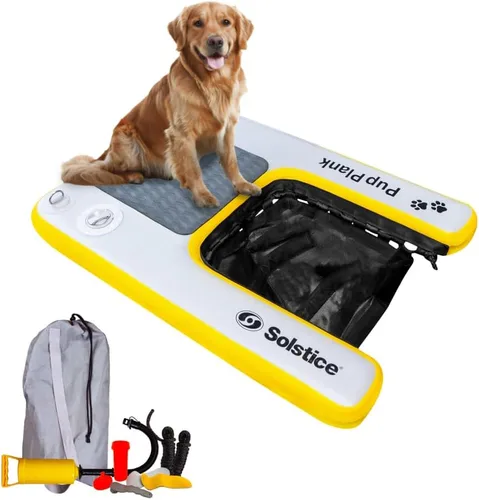 Vista 14 de SOLSTICE Inflatable Pup Plank, Dog Water Ramp for Boats & Docks, Boost Step