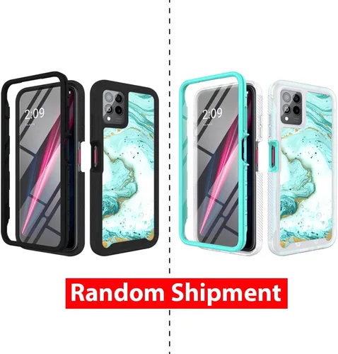 Vista 3 de TJS para T-Mobile Revvl 6X Pro 5G Funda para teléfono Revvl 6 Pro 5G Funda (verde)