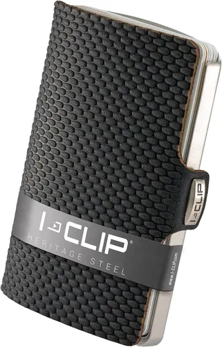 Vista 10 de I-CLIP Acero inoxidable con clip intercambiable - Cartera delgada - Cartera de cuero - Billetera premium - Tarjetero de acero inoxidable