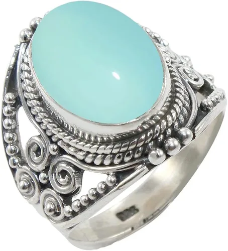 Vista 14 de Anillo de Plata Esterlina 925 para Mujeres con Piedra Preciosa Natural, Anillo de Compromiso de Plata Esterlina, Piedra Natal de Junio con Engaste