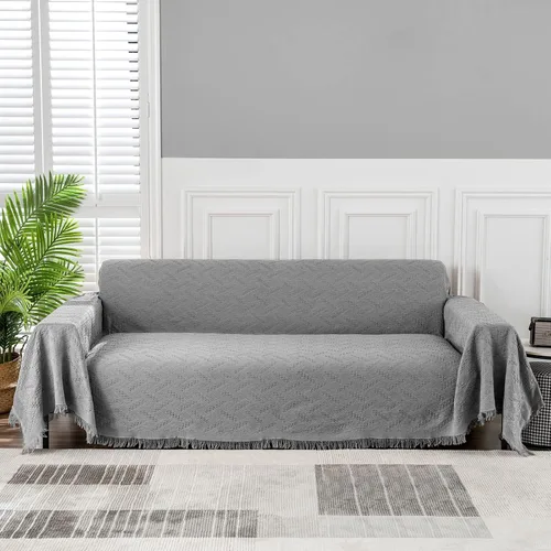 Vista 25 de MEETSKY Fundas para Sofá Cubiertas para Sofá Pequeño Fundas para Sofá para Loveseat/Silla/Futón Reclinable Protector de Sofá Lavable Decorativo