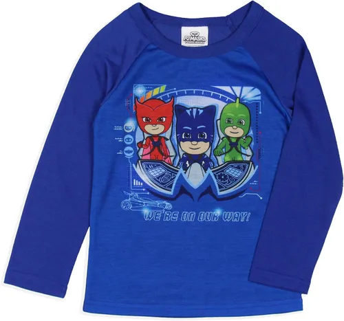 Vista 2 de PJ Masks - Conjunto de pijama para niños pequeños, Gekko Catboy Owlette We're On Our Way