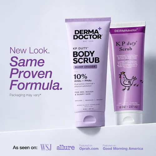 Vista 4 de DERMAdoctor KP Bump Eraser Body Scrub, 10% AHAs + PHAs, Rough & Bumpy Skin
