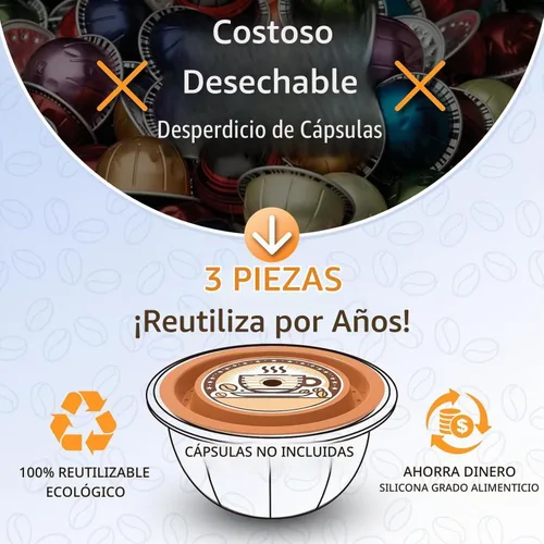 Vista 4 de AANQQ Cápsulas Vertuo reutilizables para Nespresso: mejor que ahorrar dinero en papel de aluminio