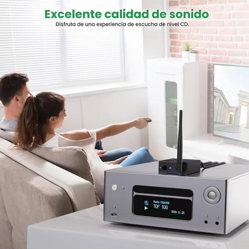 Vista 7 de 1Mii Transmisor y receptor de audio inalámbrico de 2.4 GHz