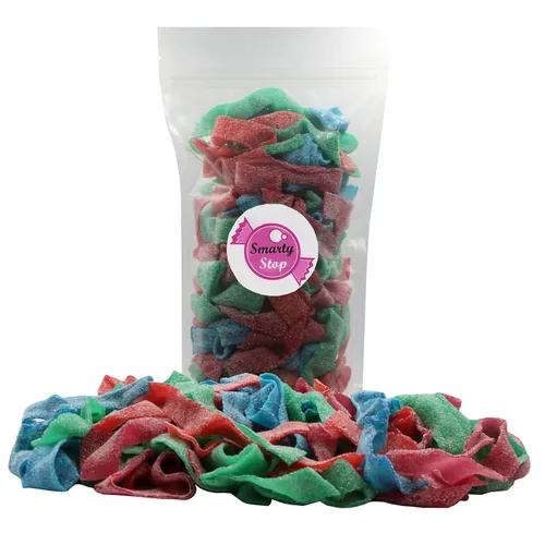 Vista 3 de Smarty Stop - Cintas de gomita de caramelo agrio de todos los sabores, 1 libra (surtido)