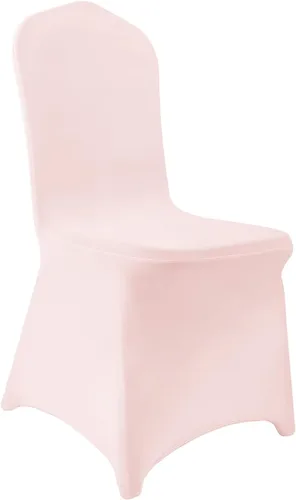 Vista 12 de Peomeise - 6 piezas de funda elástica de elastano para sillas, para bodas, fiestas, banquetes y eventos (negro, 6)