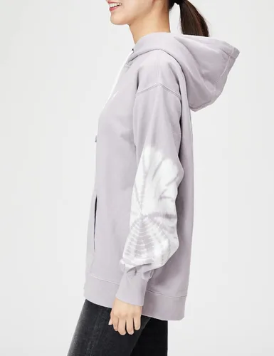 Vista 3 de Volcom Sudadera Costus Pollover Baselayer con capucha de forro polar para mujer