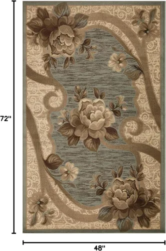 Vista 2 de Alfombra de área interior Superior, con respaldo de yute, alfombra moderna y lujosa de estilo granja para entrada, sala de estar, pisos de cocina