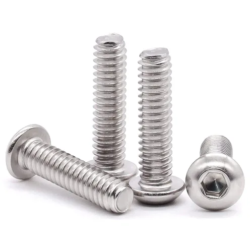Vista 5 de Glvaner Tornillos de cabeza de botón de 1/4-20 x 1 pulgada (30 piezas) de acero inoxidable 304 cobertura completa de rosca 18-8