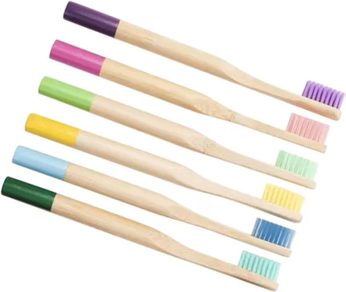 Vista 6 de Healifty Cepillo de dientes para adultos, 18 piezas, cepillo de dientes de madera, cepillo de dientes de bambú, cepillo de dientes de bambú, cepillo