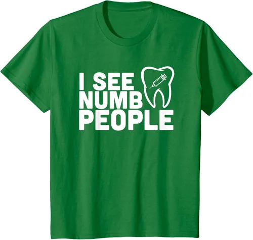 Vista 33 de I see Numb People - Camiseta de regalo para dentista dental, Negro, S