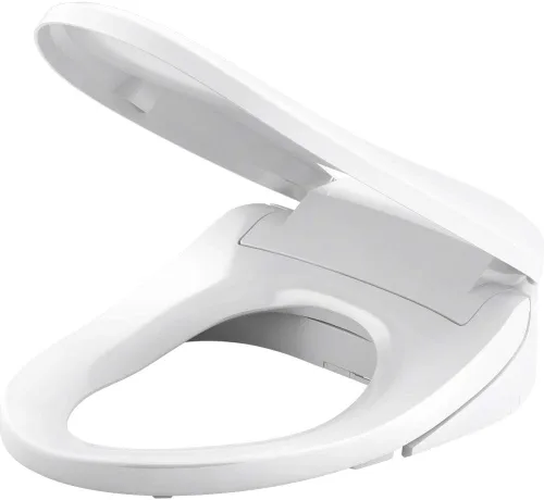 Vista 5 de Kohler PureWash E820 - Asiento de inodoro alargado con calefacción, blanco con control remoto, tapa de cierre silencioso, desodorización automática