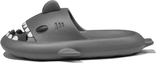 Vista 3 de Metogo Cloud Shark Slides Non-Slip Open Toe Slippers Unisex Cute Lightweight EVA Sandals