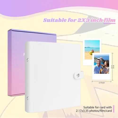 Vista 2 de Álbum de fotos instantáneas de 256 bolsillos para Fujifilm Instax Mini 12 11 9 8+ 8 99 40 EVO LiPlay película instantánea, compatible con cámaras