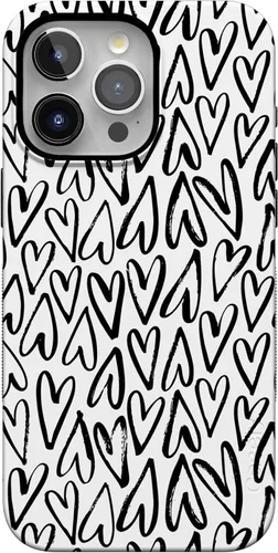 Vista 128 de Funda Casely para iPhone 15 Pro Max Todas las sonrisas Adhesivo de cara sonriente Compatible con MagSafe Diseño protector audaz