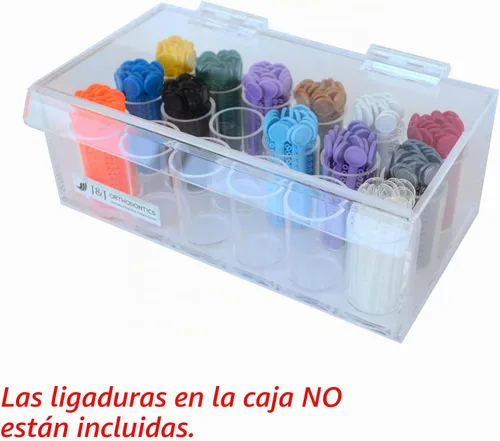 Vista 3 de J&J Ortho Orthodontic Ligature - Caja de almacenamiento de acrílico transparente