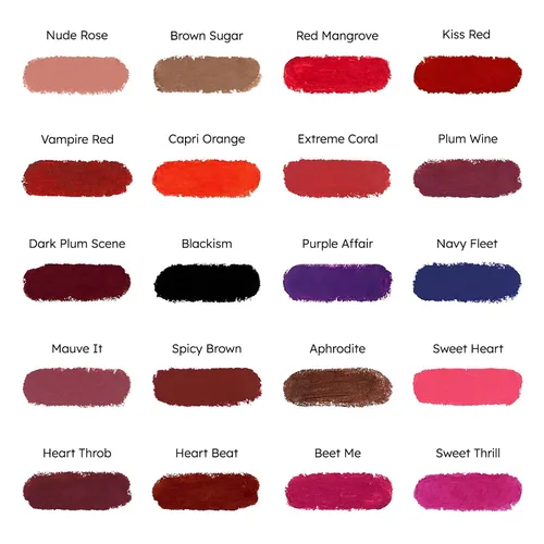 Vista 5 de Lápiz labial mate, besos de rubí, color fantasía (Aphrodite)