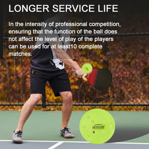 Vista 7 de Bolas de pickleball al aire libre Z40 para clubes/máquinas de bolas