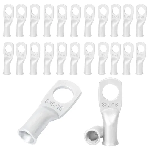 Vista 49 de 25 piezas de terminales de anillo de 1/0 AWG-1/2 (M12), terminales de anillo, conectores de terminal, terminales de cable resistentes, terminales
