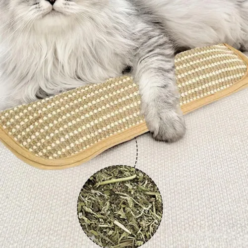Vista 4 de Bite & Buff Cat Pillow Toy, 2 Pack Catnip Toys for Indoor Cats, Interactive Catnips Chew Toy, Catnips Toys, Sisal Scratching Pad (1PC)