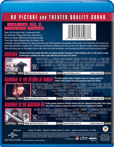 Vista 2 de Darkman Trilogy Blu-ray