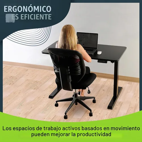 Vista 9 de TechOrbits Marco de escritorio eléctrico de pie de 47 x 24 pulgadas, estación de trabajo motorizada, escritorio de pie de dos patas con ajustes