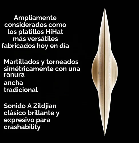 Vista 4 de Avedis Zildjian Company Serie A New Beat Platillos Hi-Hat - 12 pulgadas