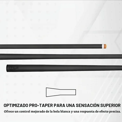 Vista 5 de CUEBOTS Z LUK Taco de Billar de Fibra de Carbono de Eje Único - Uni, Rad 3/8-8, 3/8-10, 5/16-18 Junta con Punta de 12.5mm, Fácil de Controlar Tacos