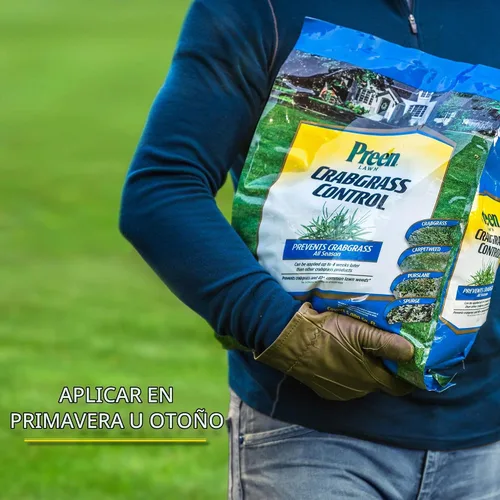 Vista 5 de Preen Control de pasto cangrejo para césped, bolsa de 15 libras, cubre
