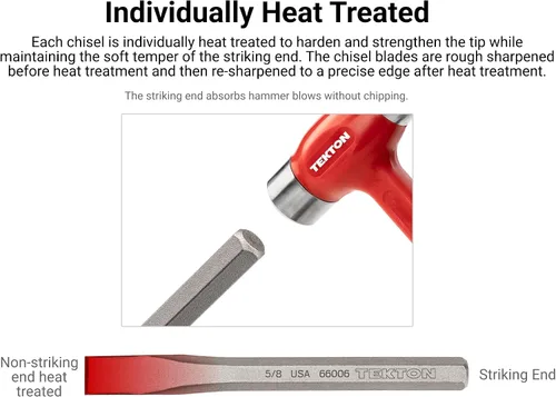 Vista 3 de TEKTON Cincel frío de 1 pulgada 66009