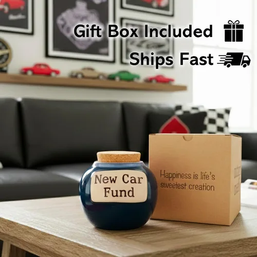 Vista 5 de Regalos de coche, tarro de fondo de coche nuevo, alcancía de coche, accesorios de coche, regalos para amantes del automóvil, regalos para hombres
