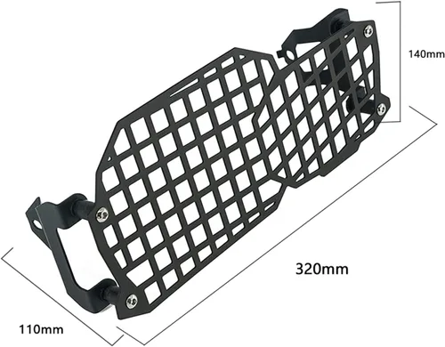 Vista 2 de Protector de rejilla para faros delanteros de motocicleta, compatible con BMW F800GS F700GS F650GS F 800 700 GS 2008-2017, protección de lámpara