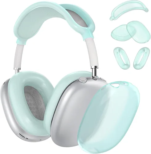 Vista 22 de Funda rígida para AirPods Max con modo de sueño, funda de transporte para auriculares con almohadillas de silicona para AirPods