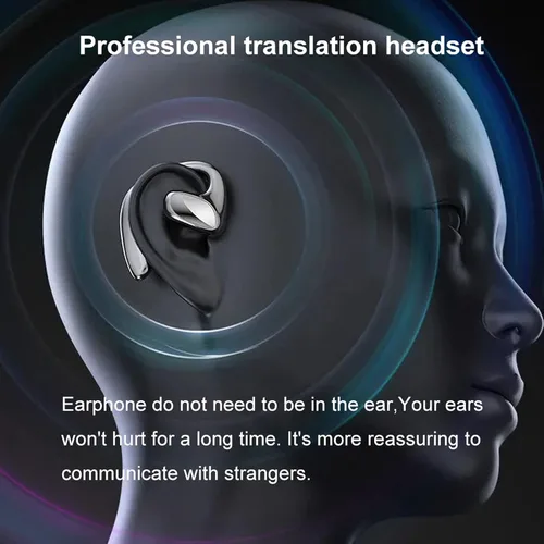 Vista 6 de Auriculares de traductor M8, dispositivo de traductor de 144 idiomas, traducción en tiempo real bidireccional 97% de alta precisión, compatible