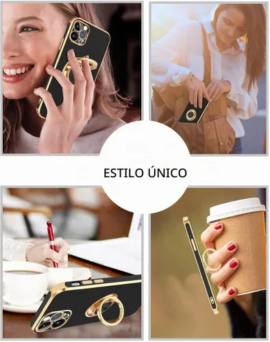 Vista 6 de BENTOBEN Funda para iPhone 13 Pro, iPhone 13 Pro, ajuste delgado, soporte de anillo de 360°, atril, soporte magnético para automóvil, soporte