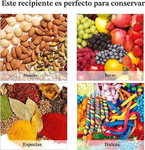 Vista 6 de Paquete de 2 Cajas Snackle con Asa para Bandeja de Servir Alimentos Plato de Aperitivos con Tapas Contenedor Apilable de Frutas y Verduras con 8