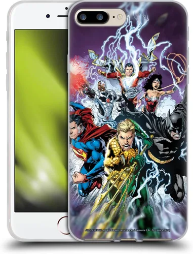 Vista 123 de Head Case Designs Funda de gel con licencia oficial de la Liga de la Justicia DC Comics #10 Darkseid War Comic Book Cover