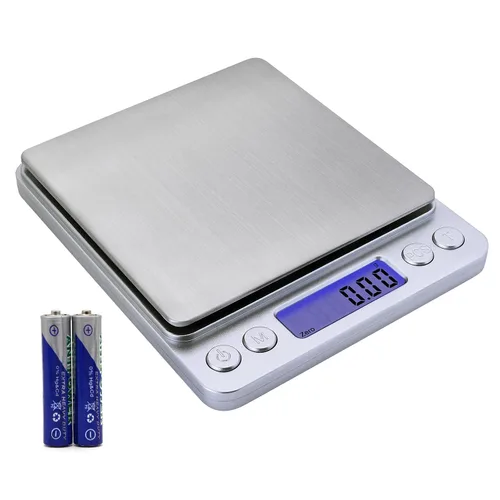 Vista 8 de Báscula de gramos, capacidad de 17.64 oz de precisión, 0.00 oz, mini báscula de alimentos, peso digital, gramos y onzas, cocina pequeña de alta Negro